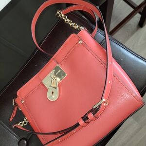 Calvin Klein Coral Crossbody Leather Bag